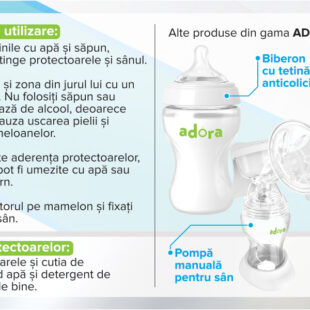 Adora Protectoare standard pentru mameloane 2 buc